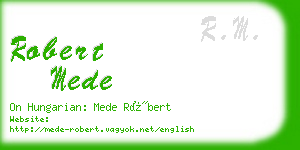 robert mede business card